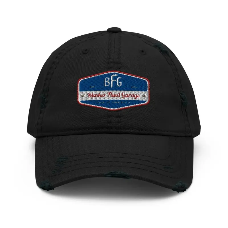 Distressed embroidered BFG hat